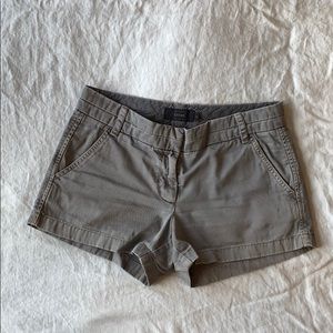 Washed Grey JCrew Chino Shorts